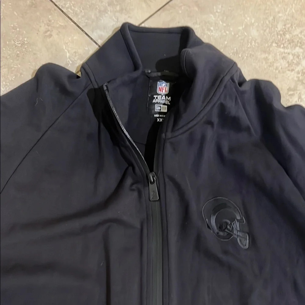 New Era Men's RAMS Performance Terry Full Zip Size XXL